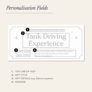 Personalised Foiled Gift Voucher