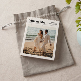 You & Me Personalised Photo Building Block Keepsake