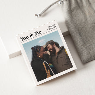 You & Me Personalised Photo Building Block Keepsake