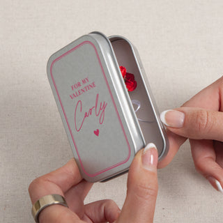 A Dozen Forever Roses Keepsake in Mini Tin