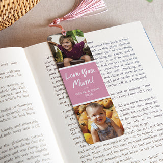 Personalised Mother's Day Double Photo Bookmark