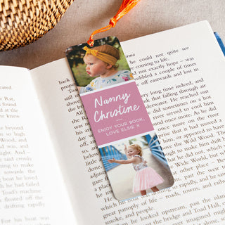 Personalised Mother's Day Double Photo Bookmark