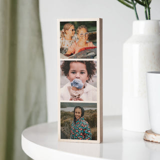 Mother's Day Triple Photo Wooden Block