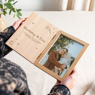 Shooting Star Personalised Wooden Photo Frame