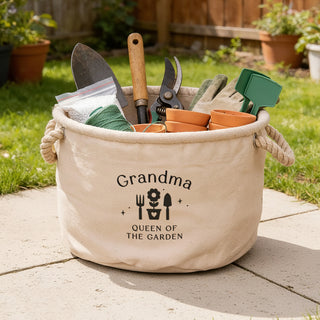 Personalised Gardening Supplies Storage Basket