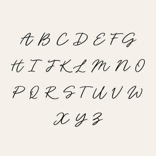 Personalised Script Initials Canvas Tote Bag