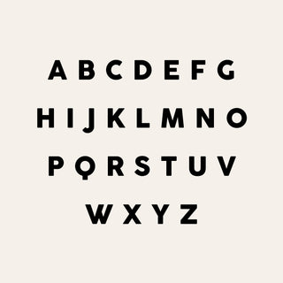 Personalised Block Initials Canvas Tote Bag