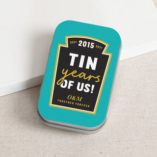 Tin Years of Us Magnet Keepsake in a Tin