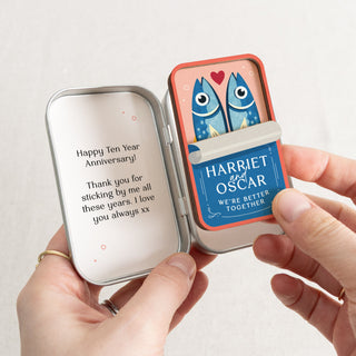 Sardines Magnet Keepsake in a Tin