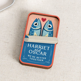 Sardines Magnet Keepsake in a Tin