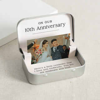 Special Anniversary Mini Photo Card Keepsake Tin