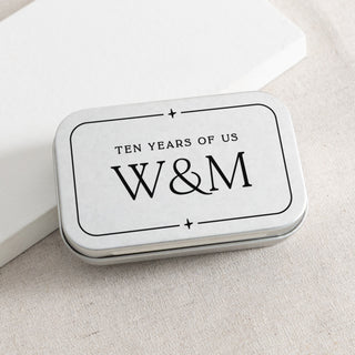 Starry Anniversary Mini Photo Card Keepsake Tin