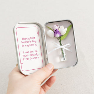 Mother's Day Forever Tulips Keepsake in Mini Tin