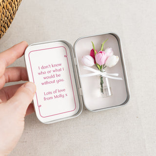 Mother's Day Forever Tulips Keepsake in Mini Tin