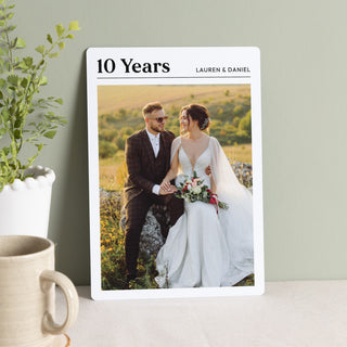 Ten Year Anniversary Photo Metal Print
