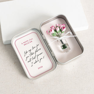 Forever Roses Anniversary Keepsake in Mini Tin