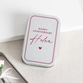 Forever Roses Anniversary Keepsake in Mini Tin