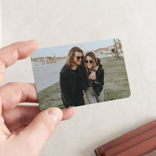 Personalised Anniversary Photo Wallet Keepsake Card