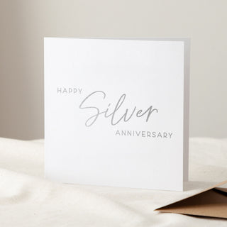 Happy Silver Anniversary Card