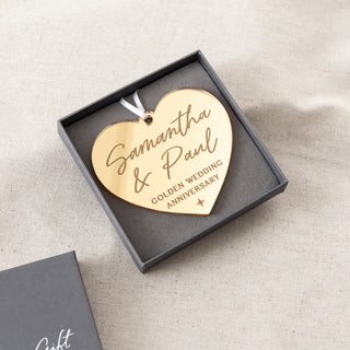 Golden Anniversary Acrylic Hanging Decoration