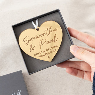 Golden Anniversary Acrylic Hanging Decoration