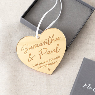 Golden Anniversary Acrylic Hanging Decoration