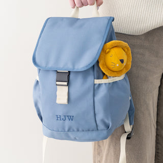 Embroidered Initials Personalised Kids Backpack