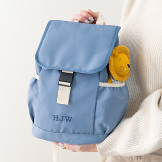 Embroidered Initials Personalised Kids Backpack