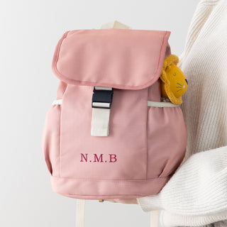 Embroidered Initials Personalised Kids Backpack