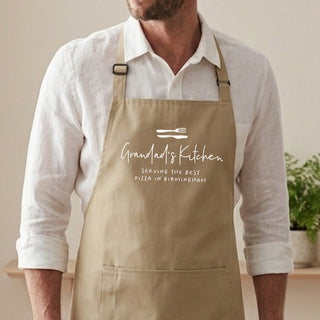Personalised Kitchen Apron with Utensils Design