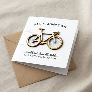 Wooden Bicycle Father's Day Card