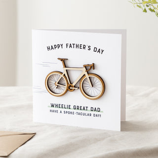 Wooden Bicycle Father's Day Card