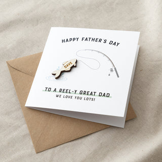 Wooden Fish Father's Day Card