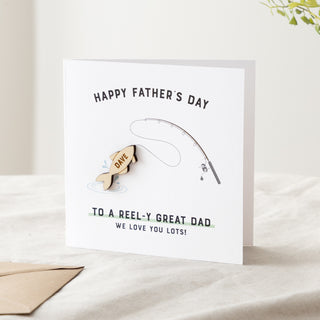Wooden Fish Father's Day Card