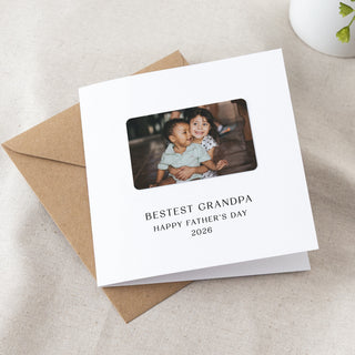 Photo Wallet Keepsake Father's Day Card For Grandad