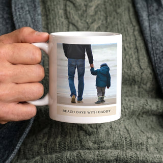 Personalised Father's Day Photo & Caption Mug