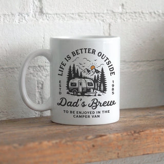 Vintage Camping Style Personalised Mug