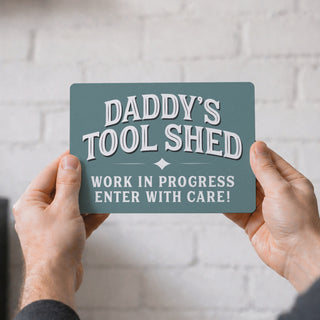 Personalised Dad's Workshop Metal Sign
