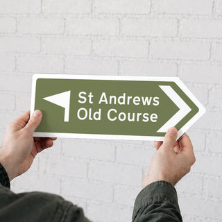 Favourite Place Metal Arrow Office Sign