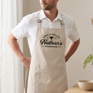 Personalised Steakhouse Apron for Him