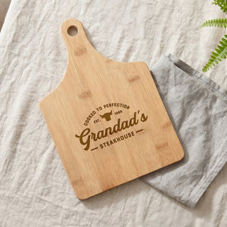 Steakhouse Style Engraved Wooden Serving Board