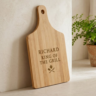 BBQ King Engraved Wooden Serving Board