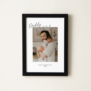 Personalised Father's Day Framed Photo Print
