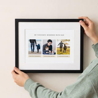 Favourite Memories with Dad Triple Photo Print