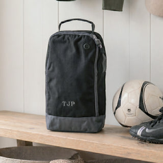 Embroidered Initials Sports Shoe Bag