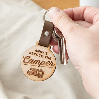 Vehicle Icon Engraved Wooden Keyring