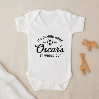It's Coming Home World Cup Personalised Babygrow
