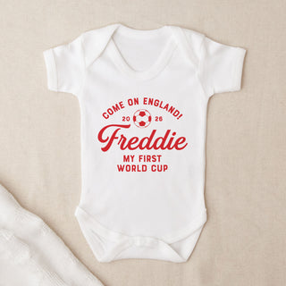 It's Coming Home World Cup Personalised Babygrow
