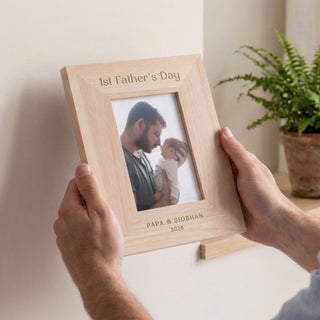 First Father's Day Engraved Photo Frame