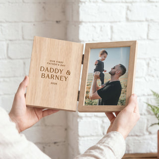 First Father's Day Wooden Photo Frame
